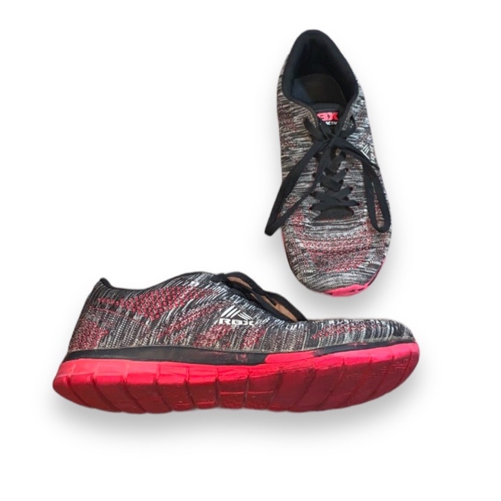 RBX Live Life Active Dark Gray & Red Running Shoes Men’s Size 12 Wide (12W)